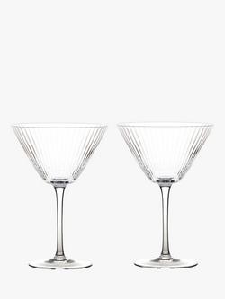 Anton Studio Designs Empire Cocktail Glass, Set of 2, 350ml, Clear, Clear