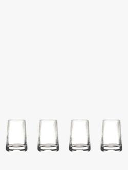 Anton Studio Designs Empire Shot Glasses, Set of 4, Clear, Clear