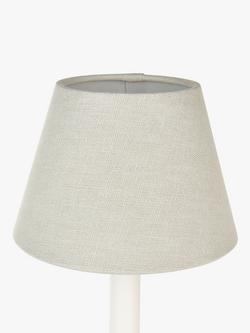John Lewis Sophia Pure Linen Candle Lampshade - view 2, Grey