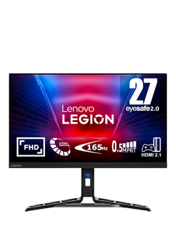 Lenovo Legion R27i-30 Full HD HDR Gaming Monitor, 27”, Raven Black, Raven Black