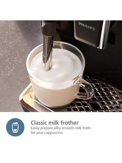 Philips Series 2200 EP2220/10 Bean to Cup Coffee Machine, Black - view 2, Black