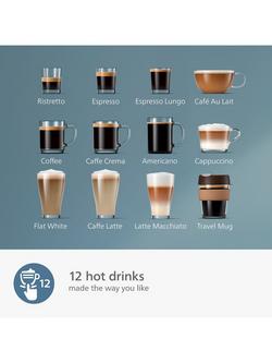 Philips 5400 Series EP5446/70 Bean to Cup Coffee Machine, Black - view 2, Black