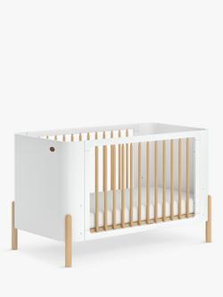 Boori Nova Cotbed with Nova Purotex Cotbed Mattress, White, White