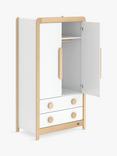 Boori Byron Double Wardrobe, White/Beech