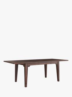 Laura Ashley Garrat 6-8 Seater Extending Wood Dining Table, Dark Brown, Dark Brown