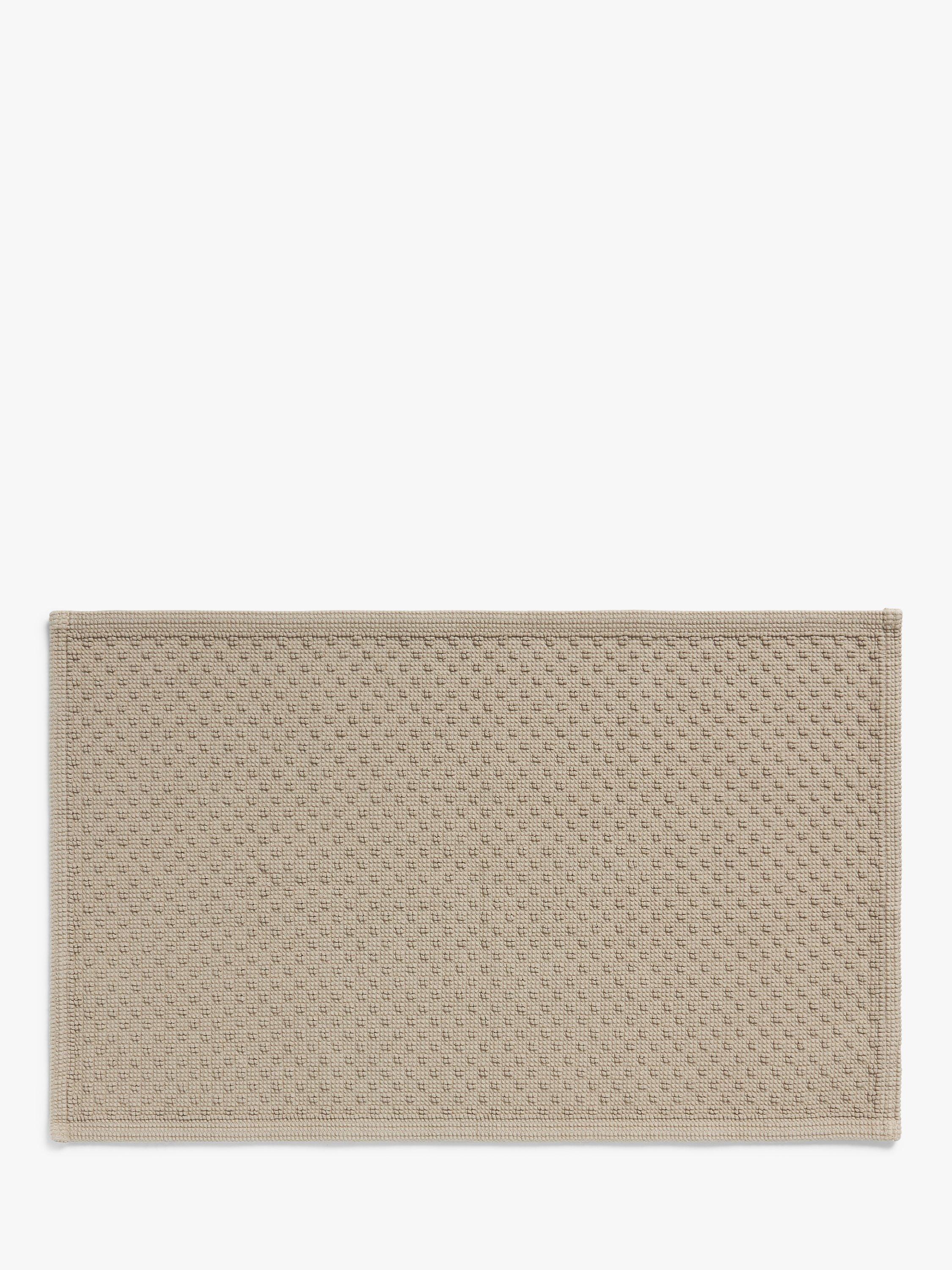 John Lewis Textured Bath Mat, Oatmeal