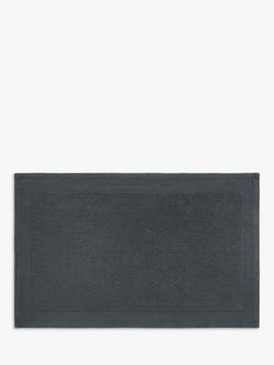 John Lewis Micro-Fresh Soft and Silky Bath Mat, Dark Steel