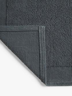 John Lewis Micro-Fresh Soft and Silky Bath Mat - view 2, Dark Steel