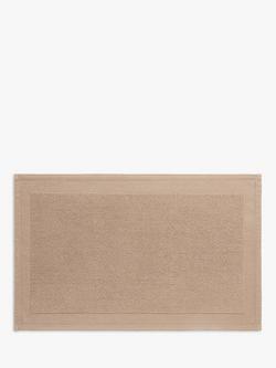 John Lewis Micro-Fresh Soft and Silky Bath Mat, Latte