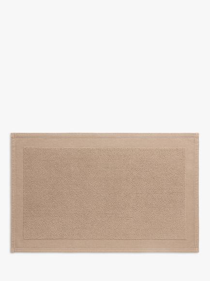 John Lewis Micro-Fresh Soft and Silky Bath Mat, Latte