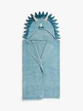 John Lewis Kids' Dino Hooded Towel, Blue/Multi