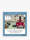 Woodmansterne Sleeping Underneath Car Father's Day Card