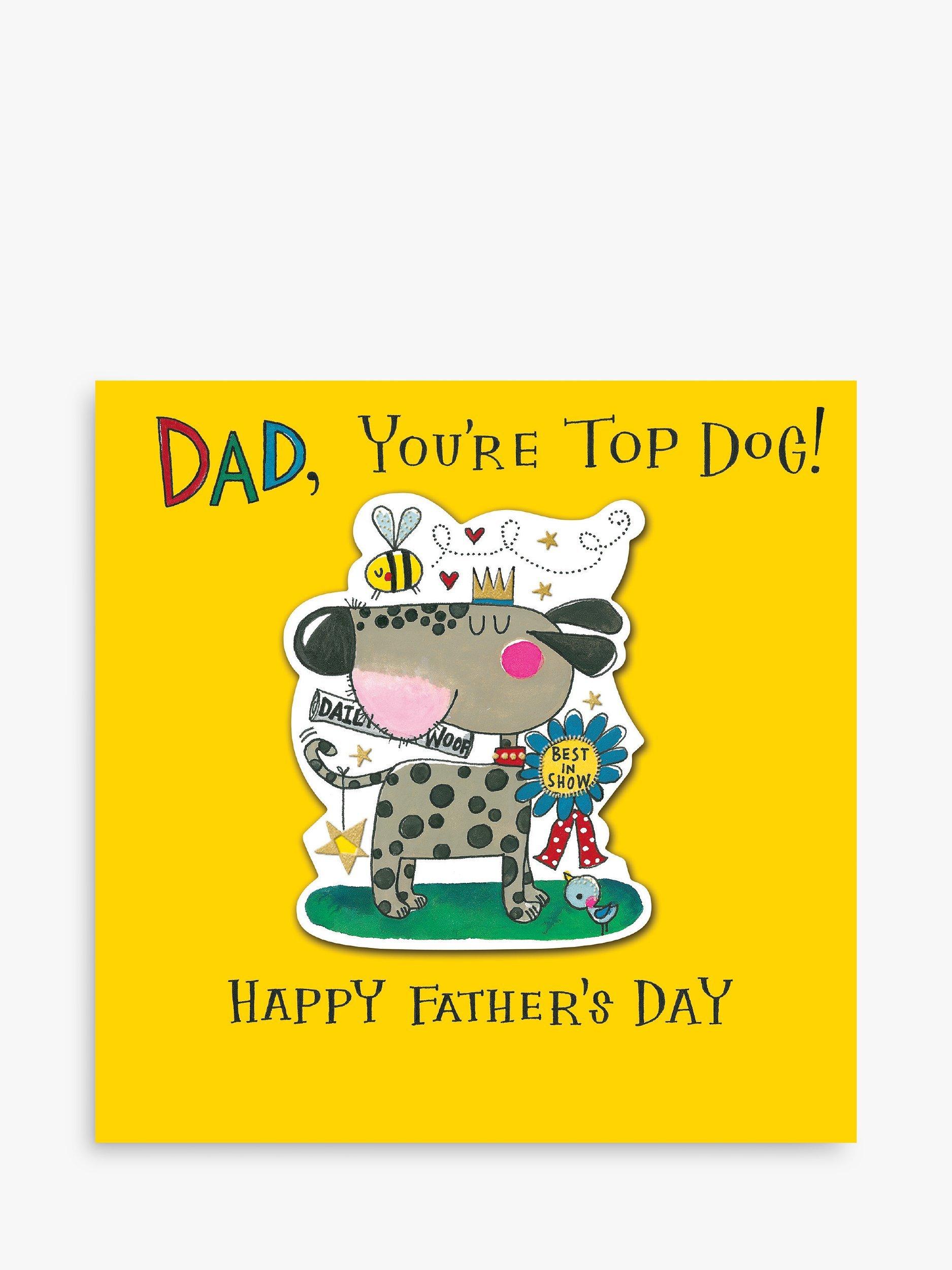 Rachel Ellen Dad You are Top Dog Father's Day Card