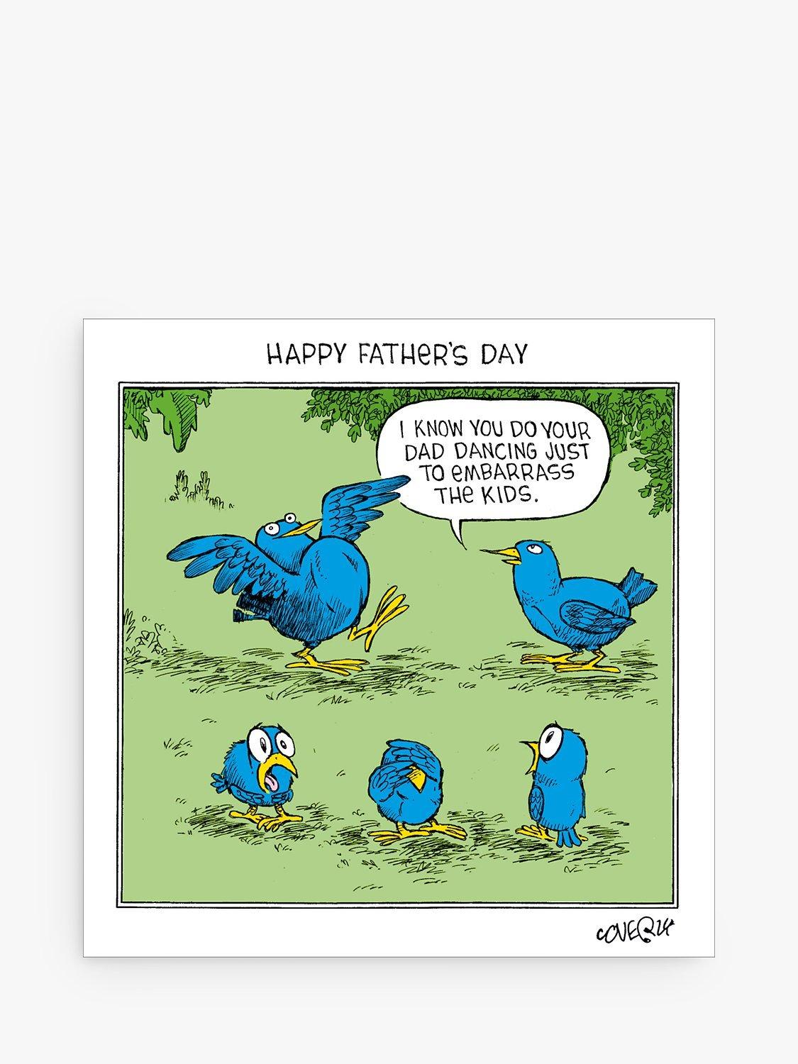Woodmansterne Flock Of Birds Dad Dancing Father's Day Card