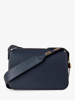 Mulberry Billie Micro Classic Grain Leather Cross Body Bag - view 2, Night Sky