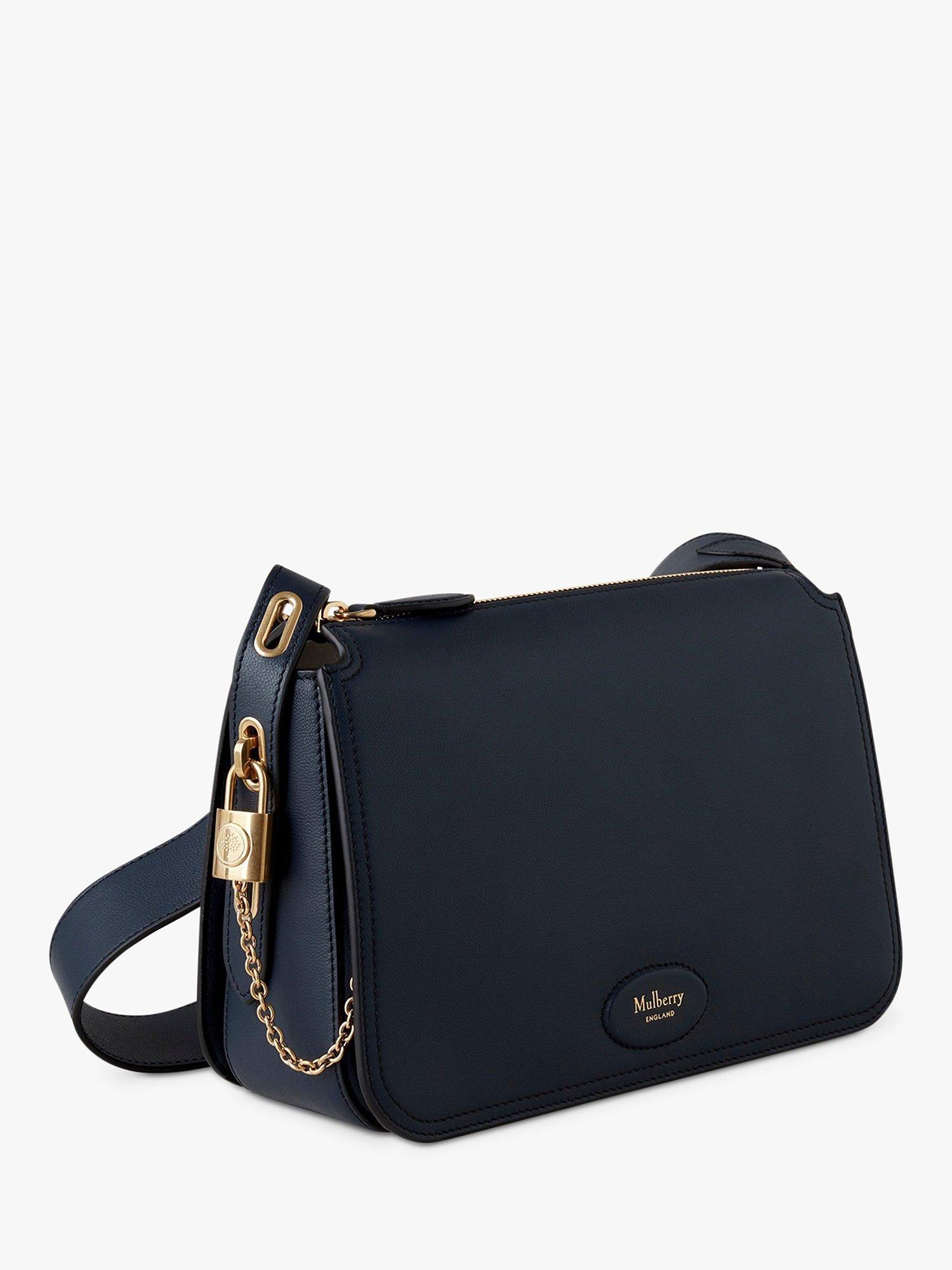 Product image 3 of 6, which shows Mulberry Billie Micro Classic Grain Leather Cross Body Bag, Night Sky