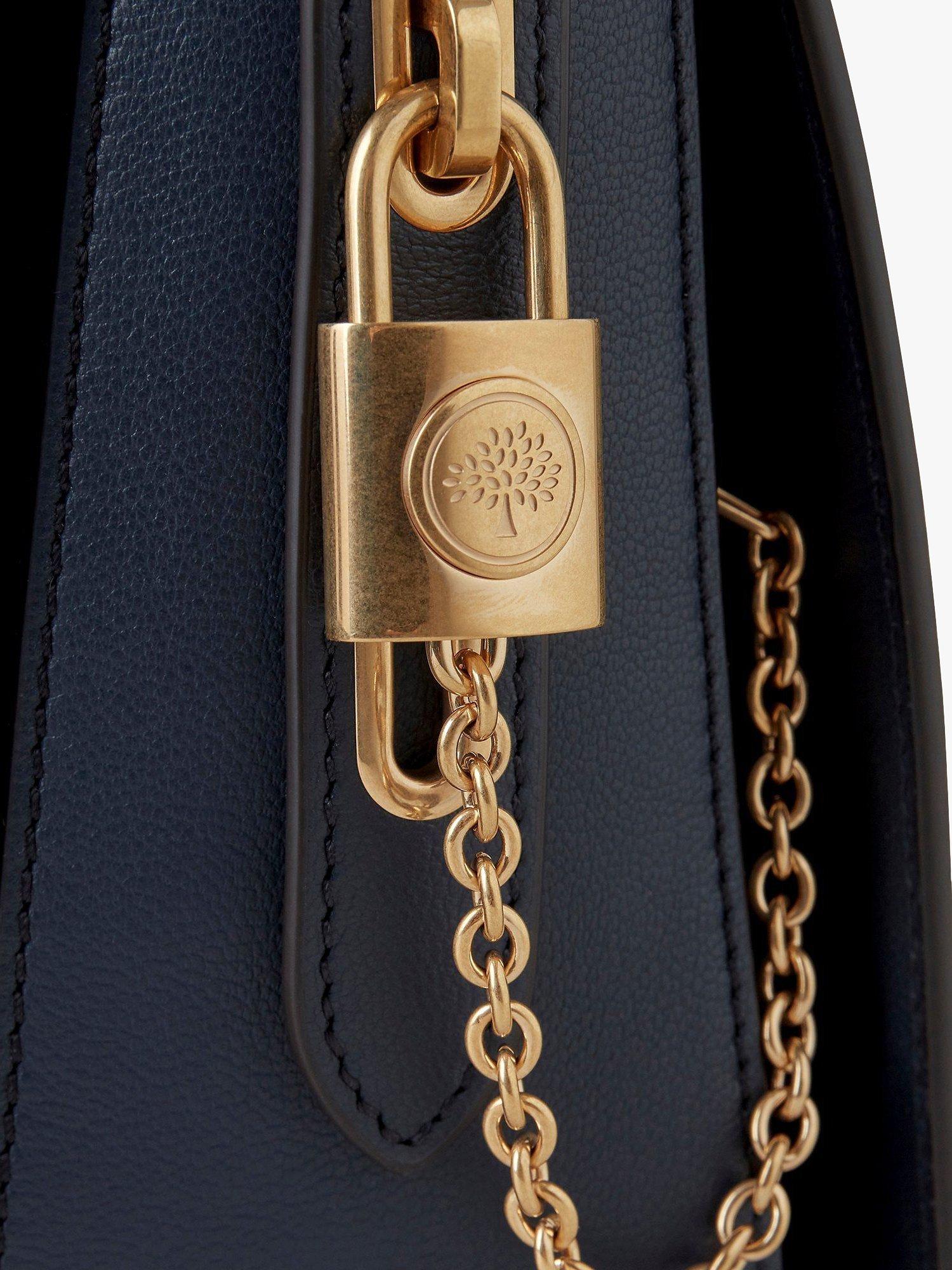 Product image 5 of 6, which shows Mulberry Billie Micro Classic Grain Leather Cross Body Bag, Night Sky