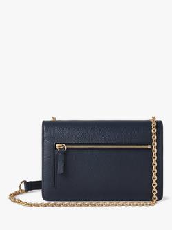 Mulberry Small Darley Small Classic Grain Leather Shoulder Bag - view 2, Night Sky