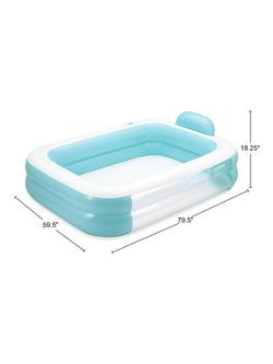 Funsicle Tranquil 6.6ft Tranquil Pool, Lagoon Blue - view 2, Lagoon Blue