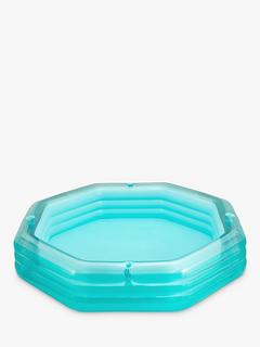 Funsicle OctaClear 9ft Paddling Pool, Lagoon Blue
