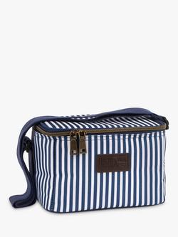 Navigate Three Rivers Striped Picnic Cooler Bag, 4L, Navy, Navy