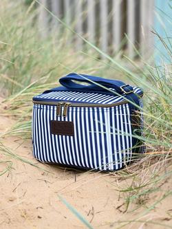 Navigate Three Rivers Striped Picnic Cooler Bag, 4L, Navy - view 2, Navy