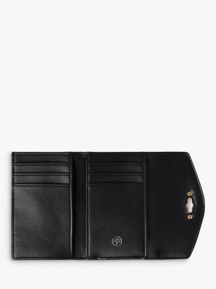 Mulberry Darley Folded Multi-Card Micro Classic Grain Leather Wallet - view 2, Nigh Sky