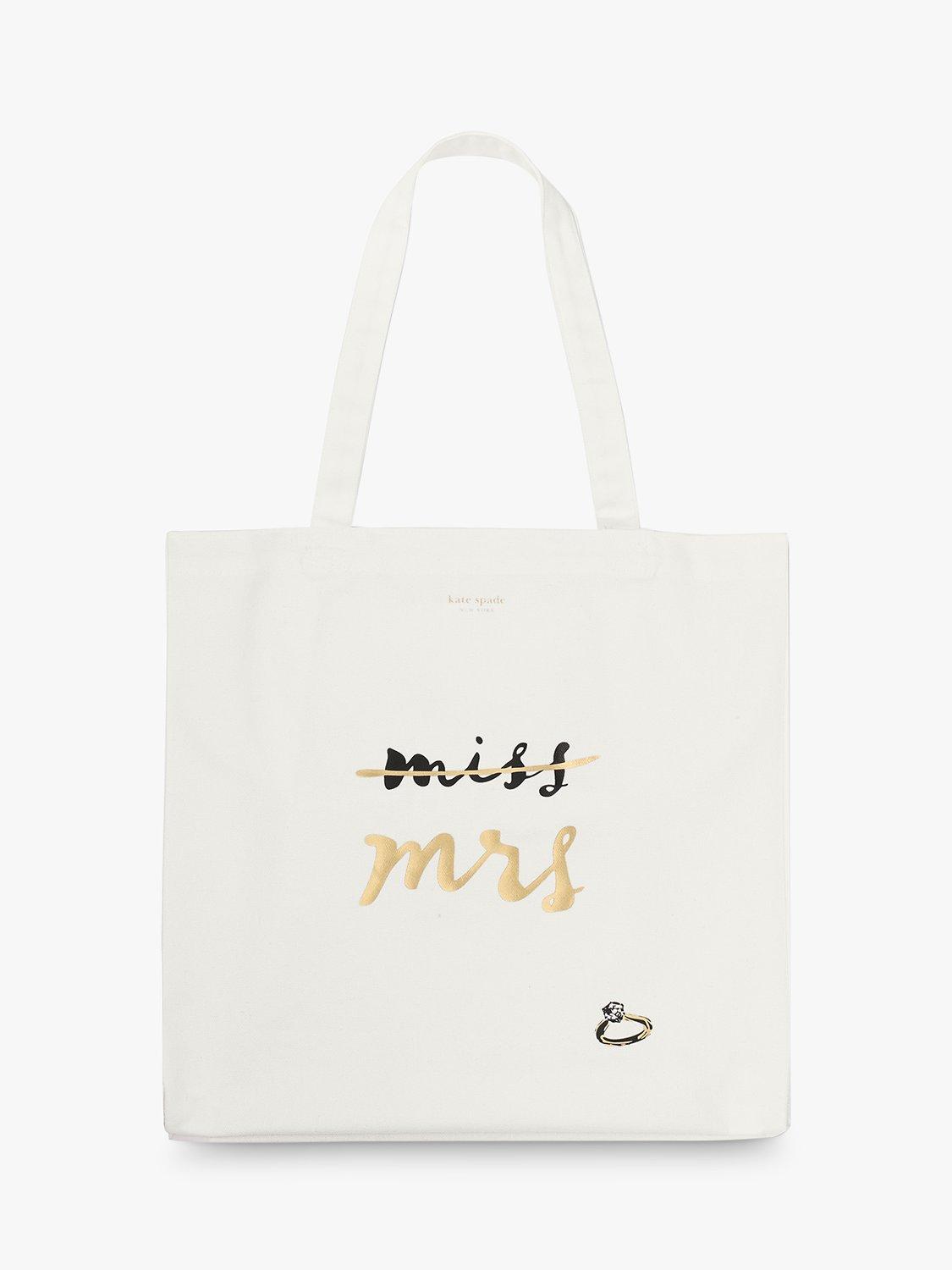 kate spade new york Miss/Mrs Canvas Tote