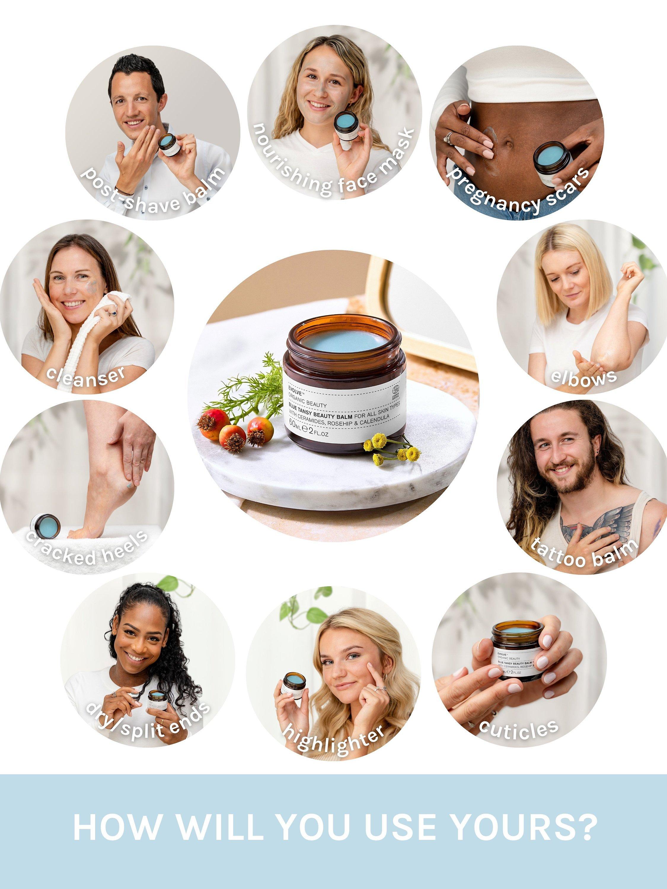 Product image 4 of 11, which shows Evolve Organic Beauty Blue Tansy Beauty Balm, 60ml