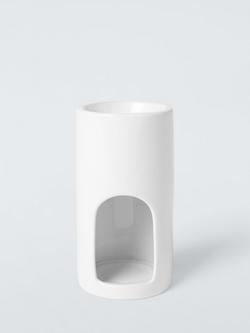 John Lewis Ceramic Oil Burner, White, White
