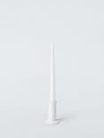 John Lewis Stoneware Dinner Candle Holder, White