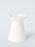 John Lewis Stoneware Pillar Candle Holder, White