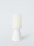 John Lewis Stoneware Pillar Candle Holder, White