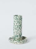 John Lewis Speckle Dinner Candlestick Holder, Green