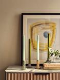 John Lewis Speckle Dinner Candlestick Holder, Green