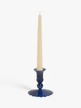 John Lewis Glass Short Bobbin Candlestick Holder