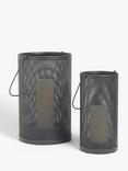 John Lewis Iron Outdoor Lantern, Set of 2