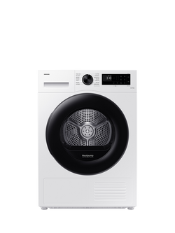 Samsung DV80CGC0B0AE Freestanding Tumble Dryer, AI Energy, 8kg Load, White, White