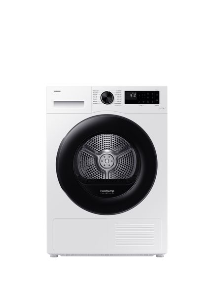 Samsung DV80CGC0B0AE / DV80CGC0B0AB Freestanding Tumble Dryer, AI Energy, 8kg Load, White