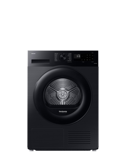 Samsung DV80CGC0B0AB Freestanding Tumble Dryer, AI Energy, 8kg Load, Black, Black