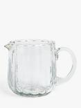 John Lewis Recycled Glass Milk Jug, 400ml, Clear