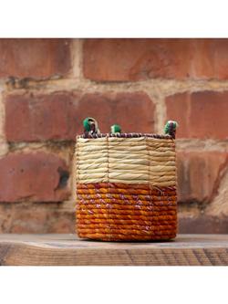 Wildlife World Fairtrade Artisan Plant Baskets, Set of 2 - view 2, Multi