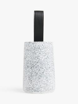 John Lewis Terrazzo Door Stop, Grey/White - view 2, Natural/White