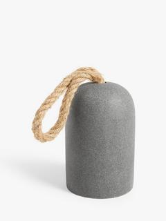 John Lewis Concrete and Resin Doorstop, Grey