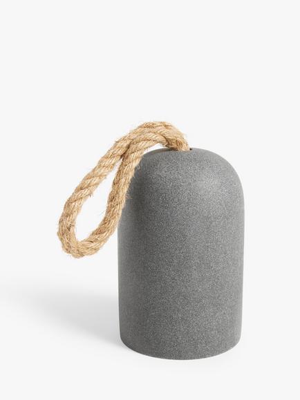 John Lewis Concrete and Resin Doorstop, Grey, Grey