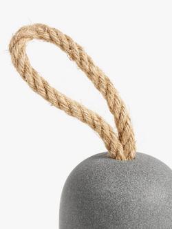 John Lewis Concrete and Resin Doorstop, Grey - view 2, Grey