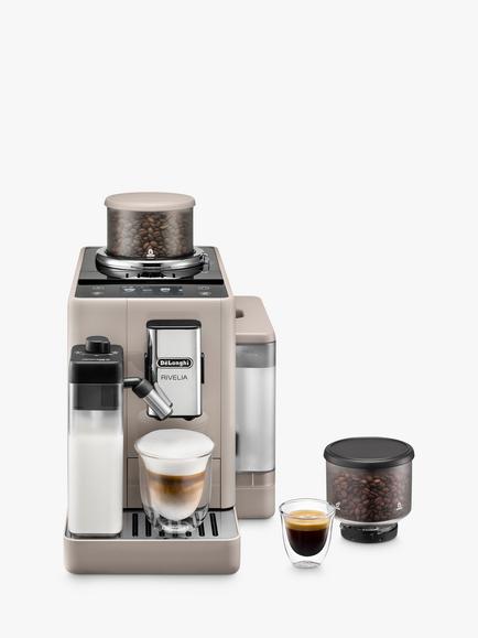 De'Longhi Rivelia EXAM440.55 Automatic Bean to Cup Coffee Machine, Beige