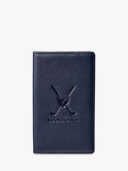 Aspinal of London Leather Golf Scorecard Holder, Navy