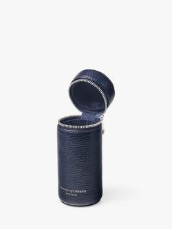 Aspinal of London Leather Golf Ball Holder - view 2, Navy