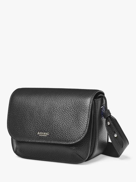Aspinal of London Ella Pebble Leather Crossbody Bag - view 2, Black